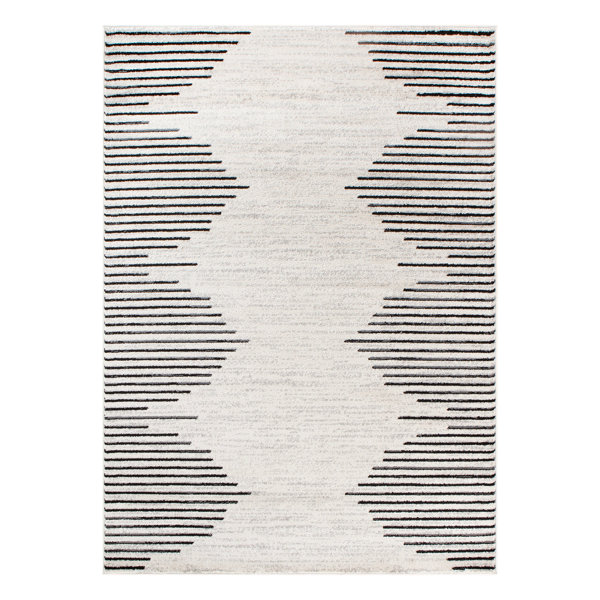 Foundstone™ Phoebe Geometric Machine Made Polypropylene Area Rug in